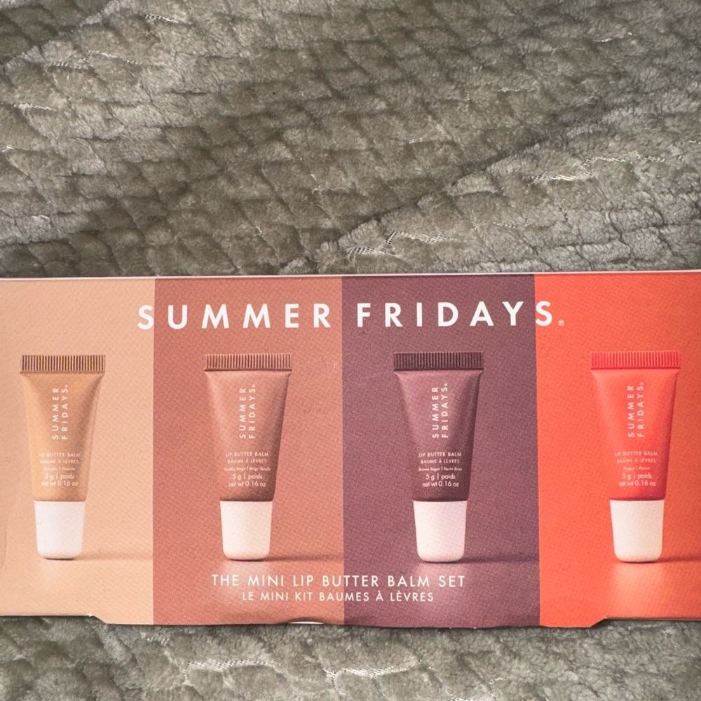SUMMER FRIDAYS the mini lip butter balm set